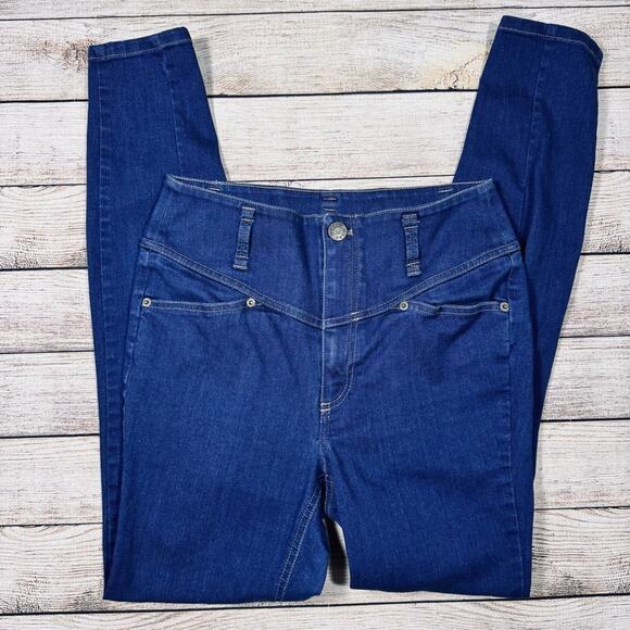 Marc by Marc Jacobs High Waist Slim Denim Blue Dark Wash Jeans Women's size 8 - Picture 1 of 9